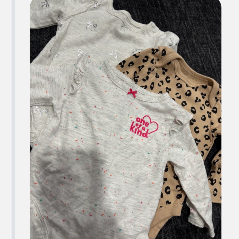 Old Navy Kids' Long Sleeve Tops - Gray, Tan, and Cream